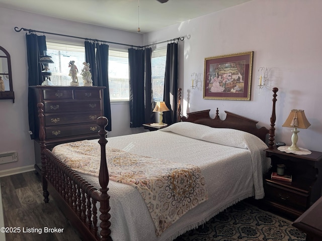 bedroom featuring hardwood / wood-style flooring