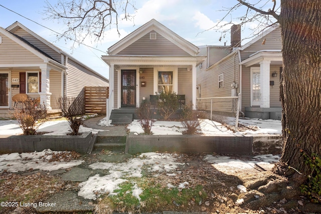 view of bungalow