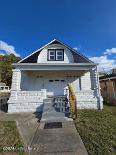 bungalow-style house featuring a porch