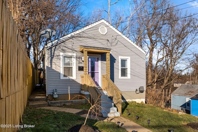 view of bungalow-style house