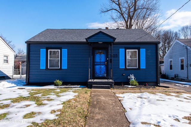 view of bungalow-style house