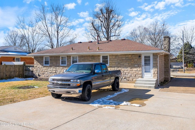 view of rear view of property