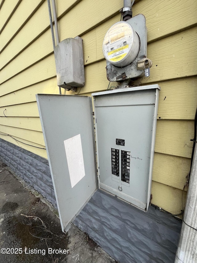 utility room with electric panel