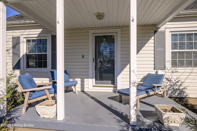 view of patio / terrace featuring covered porch