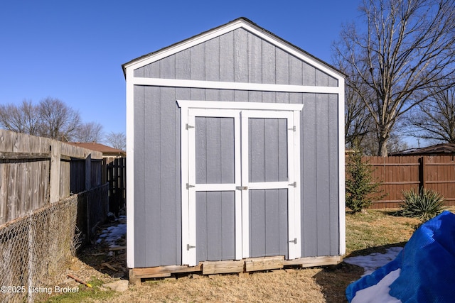 view of outdoor structure