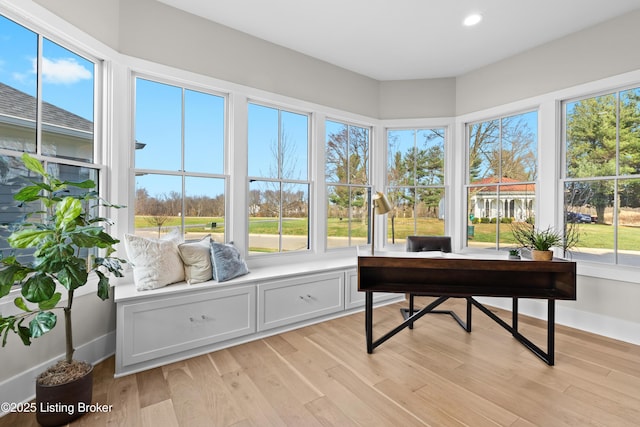 view of sunroom / solarium