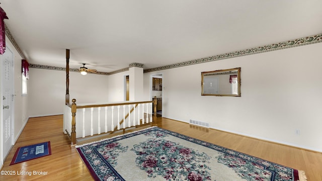 spare room featuring hardwood / wood-style floors