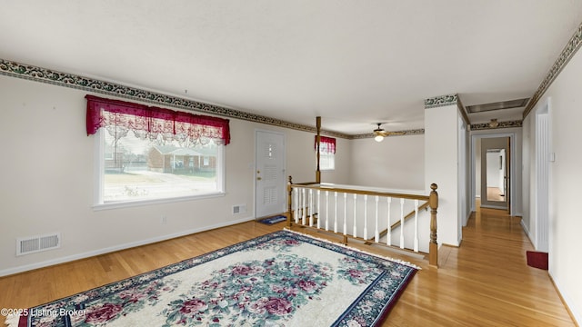 entryway featuring hardwood / wood-style floors