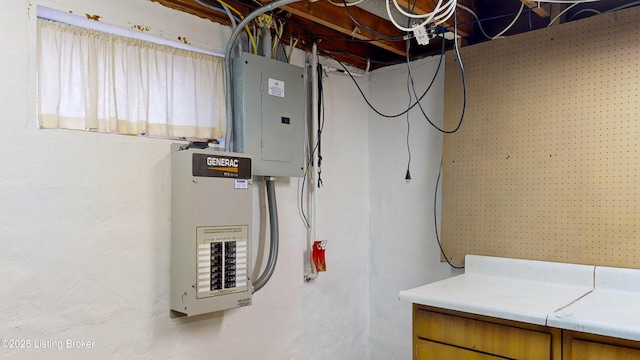 utility room with electric panel