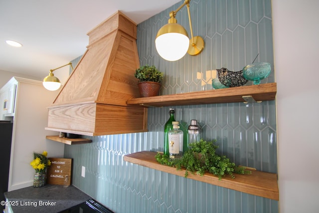 kitchen with recessed lighting