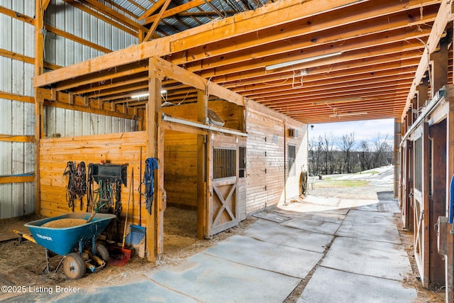 view of horse barn