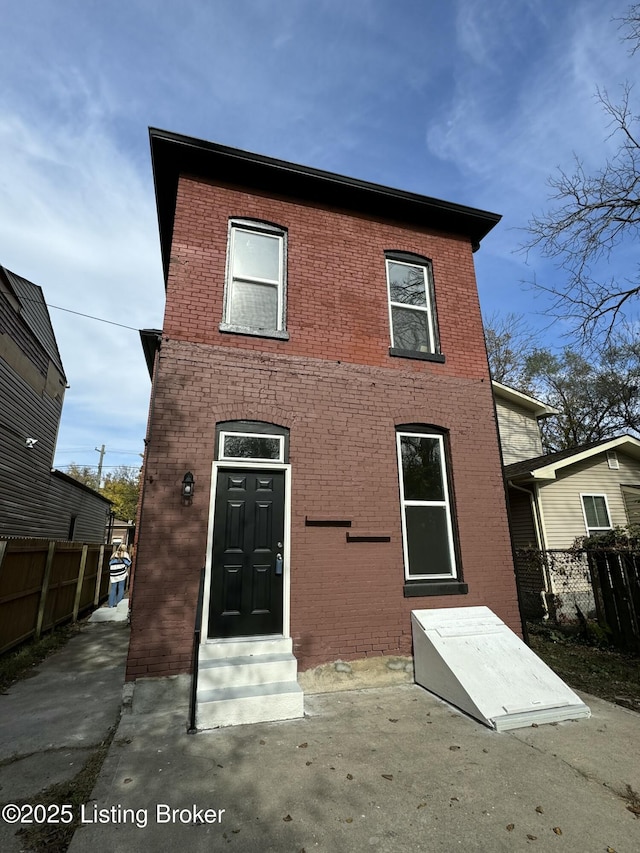 view of rear view of property