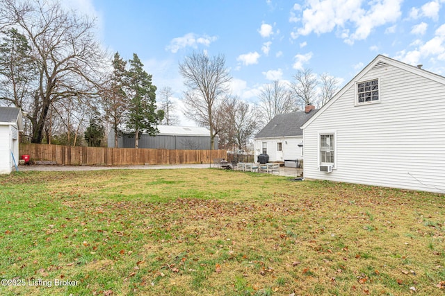 view of yard with a patio area