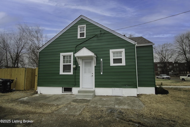 view of bungalow-style house