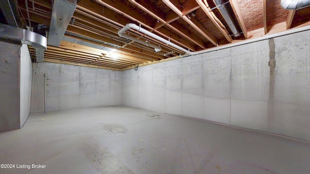 view of basement