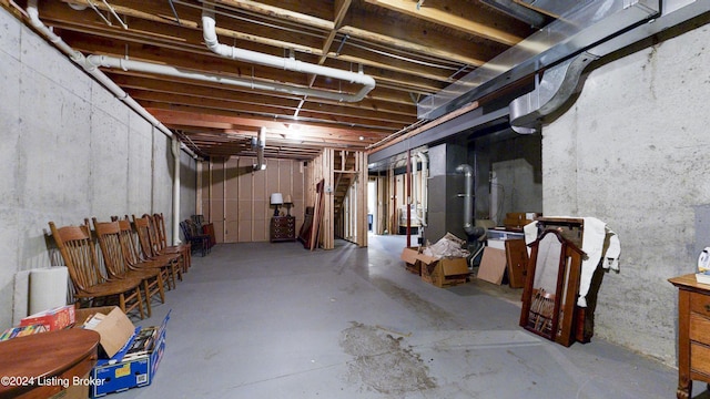 view of basement