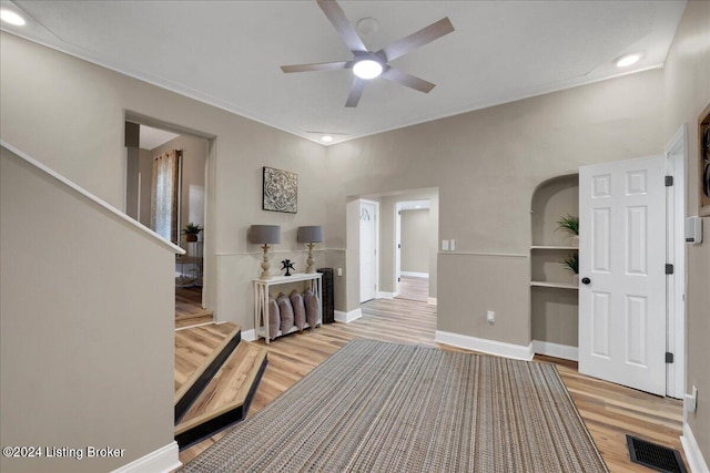 interior space with light wood-type flooring