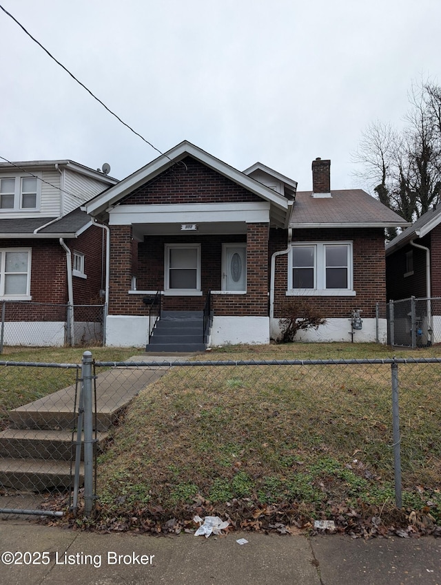 view of front of home with a porch