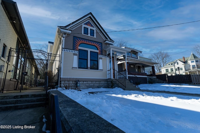 victorian house with a porch