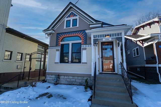 view of front of home