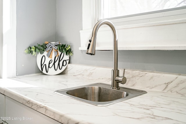 interior details featuring sink