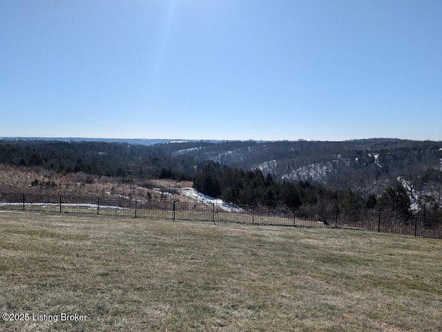 property view of mountains featuring a rural view