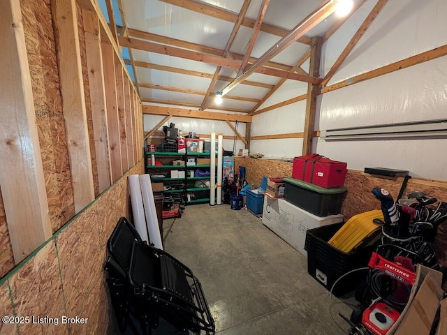 view of storage room