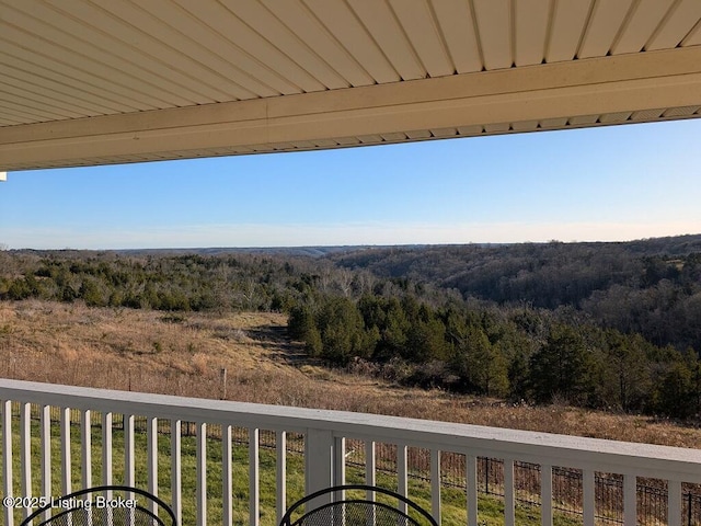 view of balcony