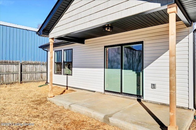 exterior space with a patio