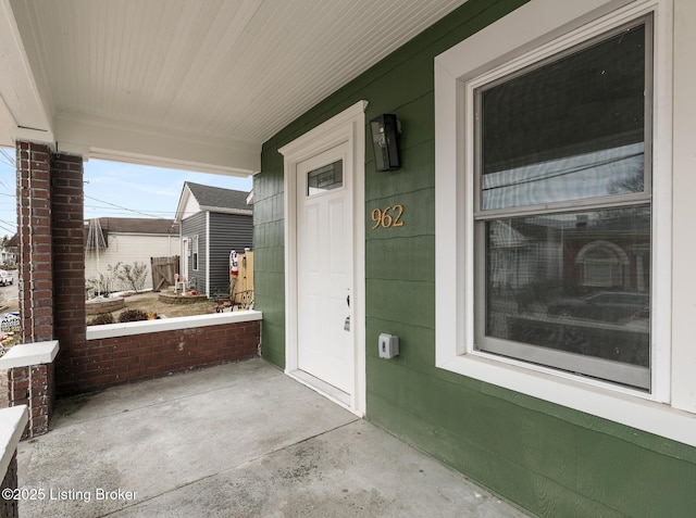 view of patio / terrace featuring a porch