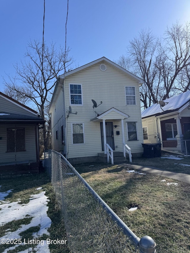 view of front of property