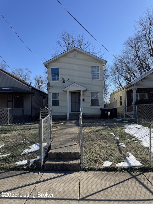 view of front of property