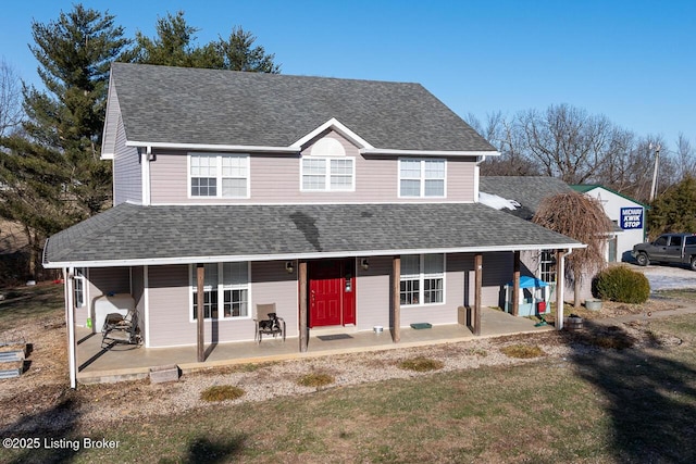 view of front of home featuring a patio area