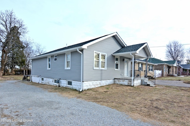 view of front of house with a porch