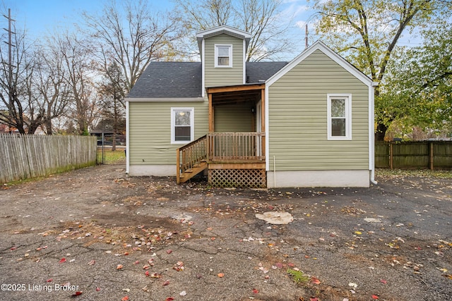 view of back of property