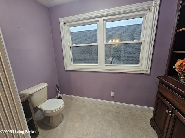 bathroom featuring toilet