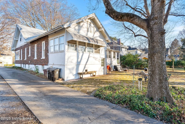 view of home's exterior