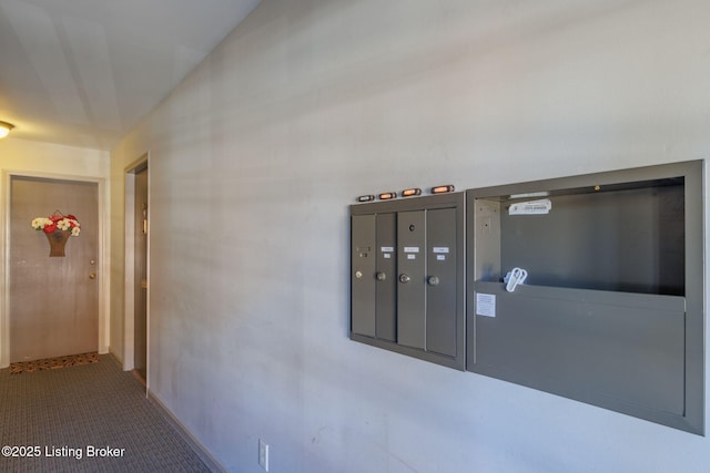 interior space featuring mail boxes