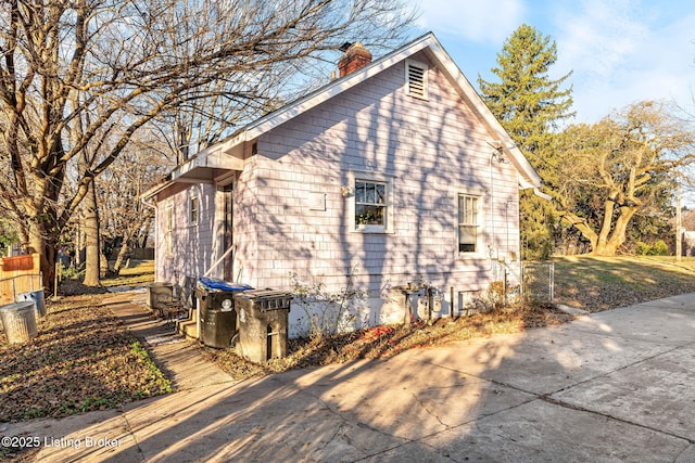 view of side of property