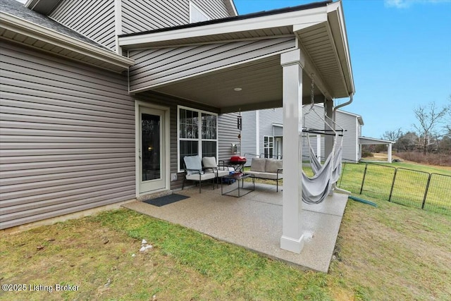 view of patio / terrace with outdoor lounge area