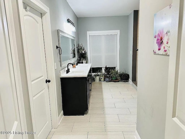 bathroom with vanity