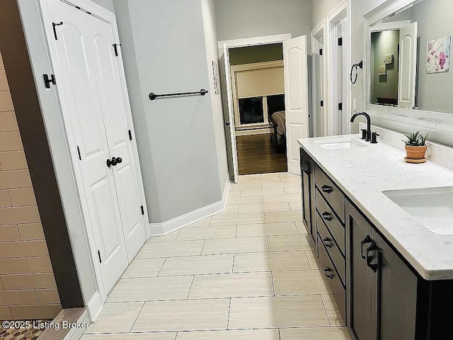 bathroom featuring vanity