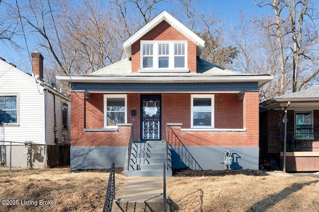 view of bungalow-style house