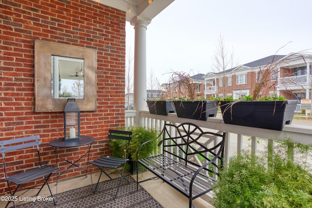 view of balcony