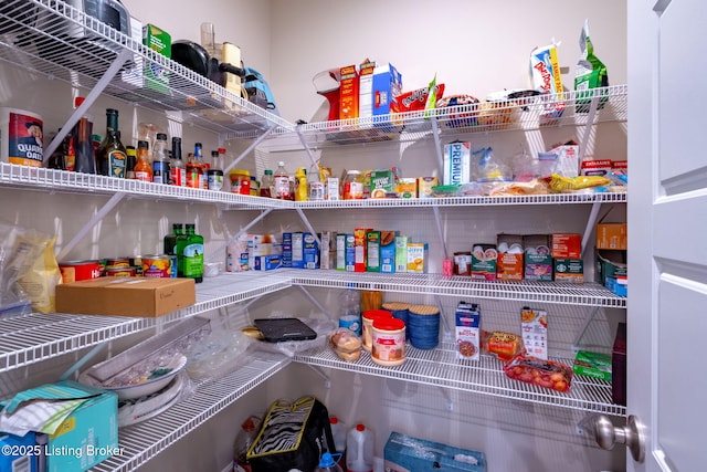 view of pantry