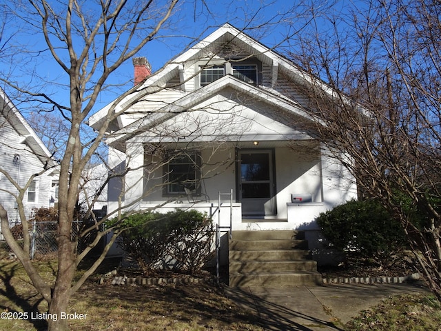 view of front of property