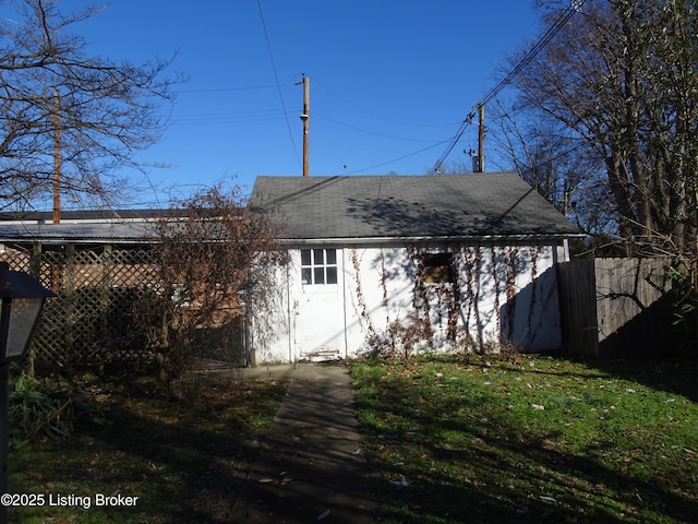 view of back of property