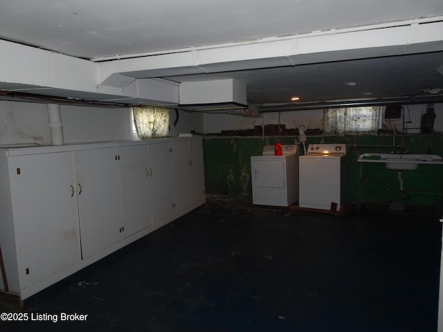 view of basement