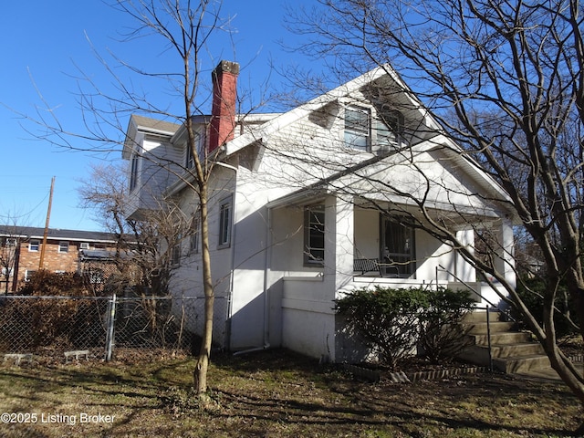 view of side of property