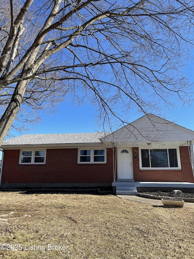 view of ranch-style house